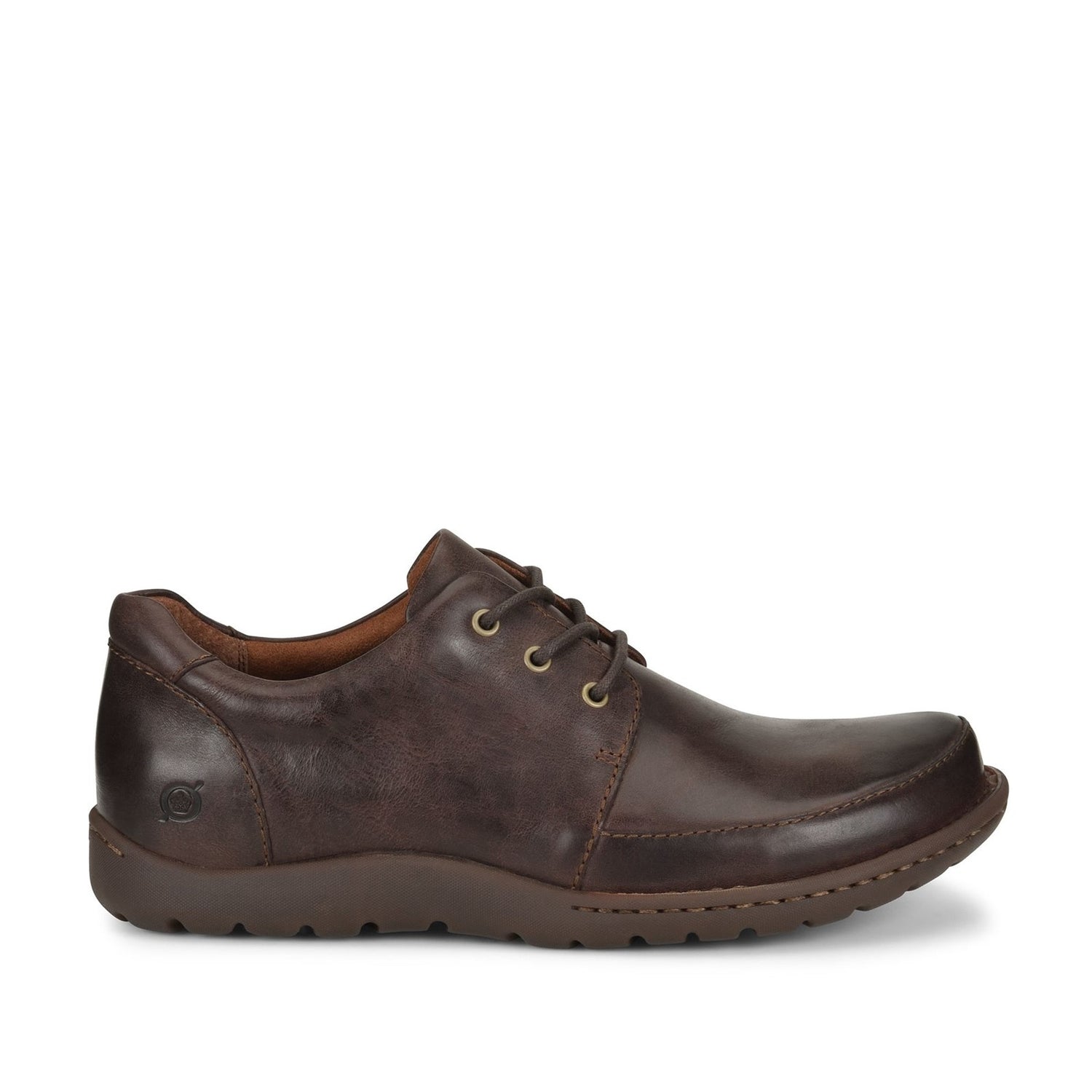 Peltz Shoes  Men's Born Nigel 3-Eye Oxford Brown H65606
