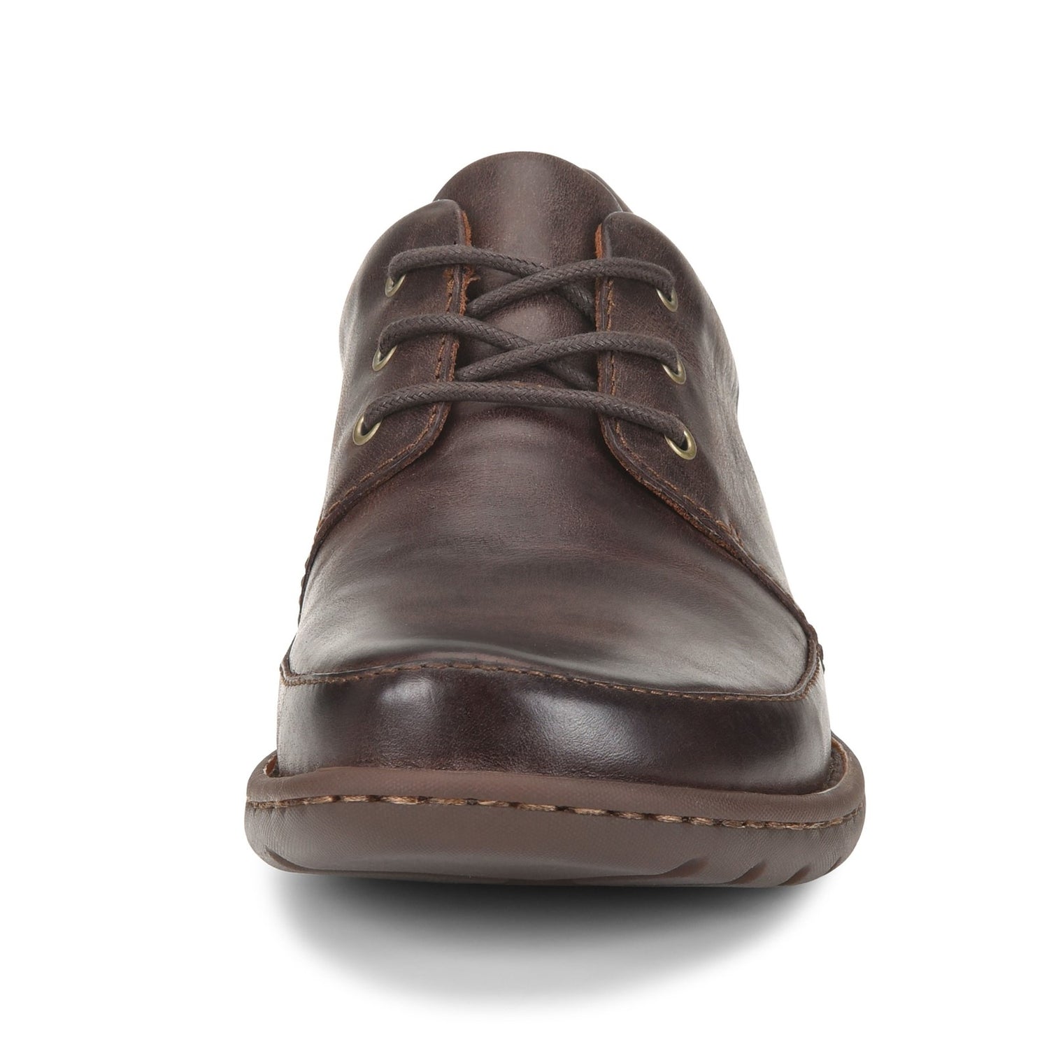 Peltz Shoes  Men's Born Nigel 3-Eye Oxford Brown H65606