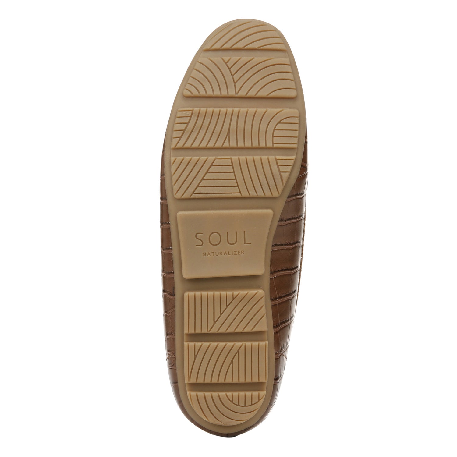 Peltz Shoes  Women's SOUL Naturalizer Seven Loafer BROWN CROCO H7144S4204