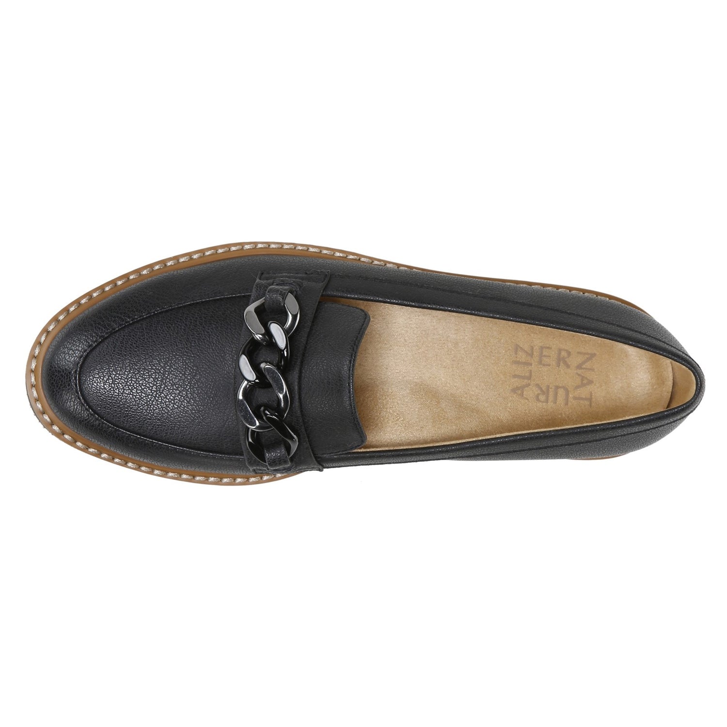 Peltz Shoes  Women's Naturalizer Emmal Loafer JET BLACK H7226S3001