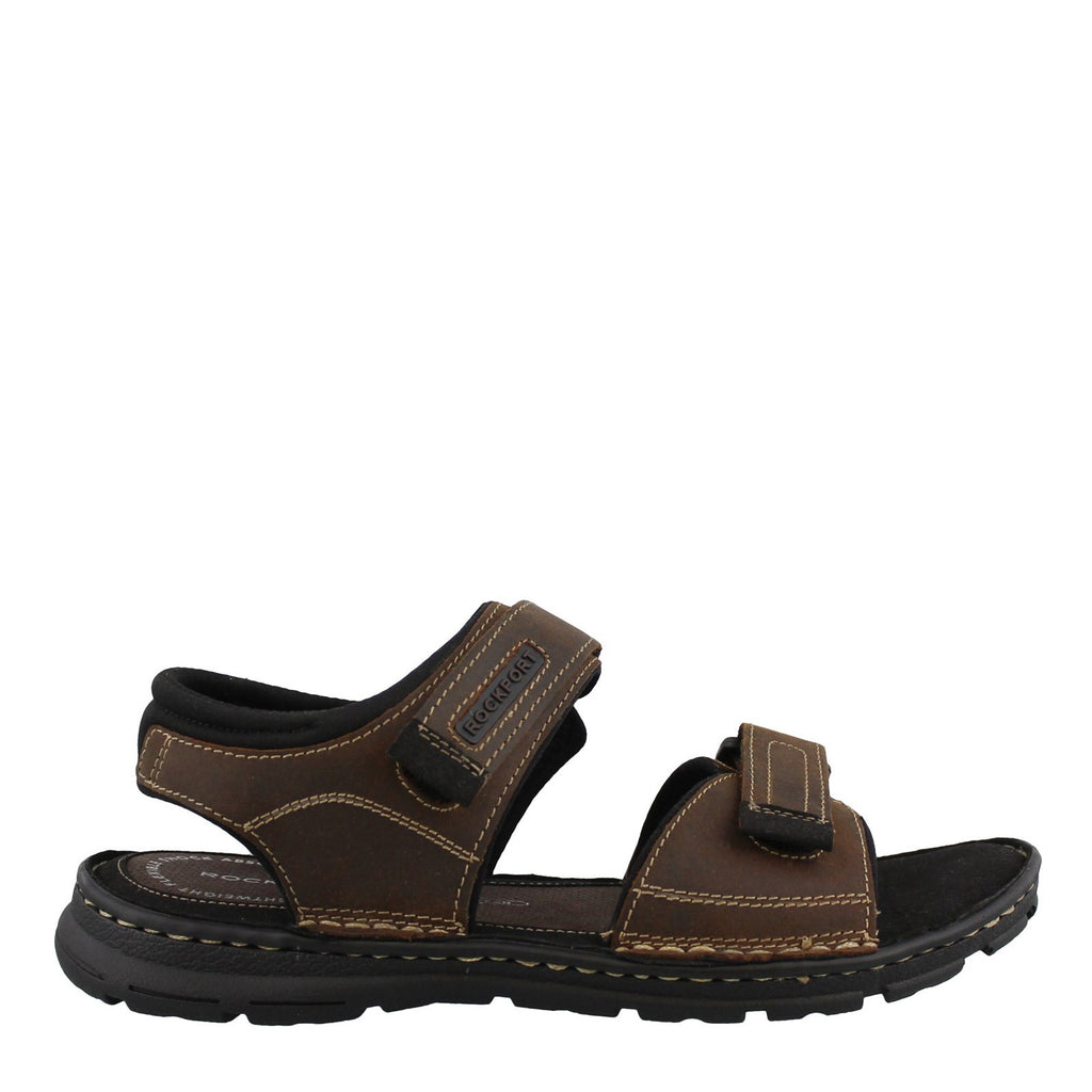 Men's Rockport Darwyn Quarter Strap Sandal BROWN H80295