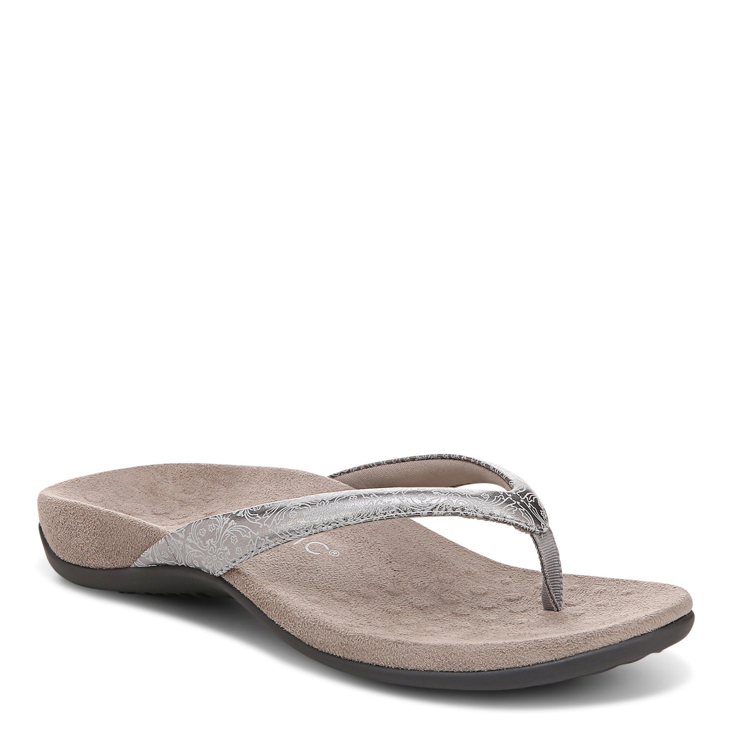 Peltz Shoes  Women's Vionic Dillon Sandal SILVER H8215L6021