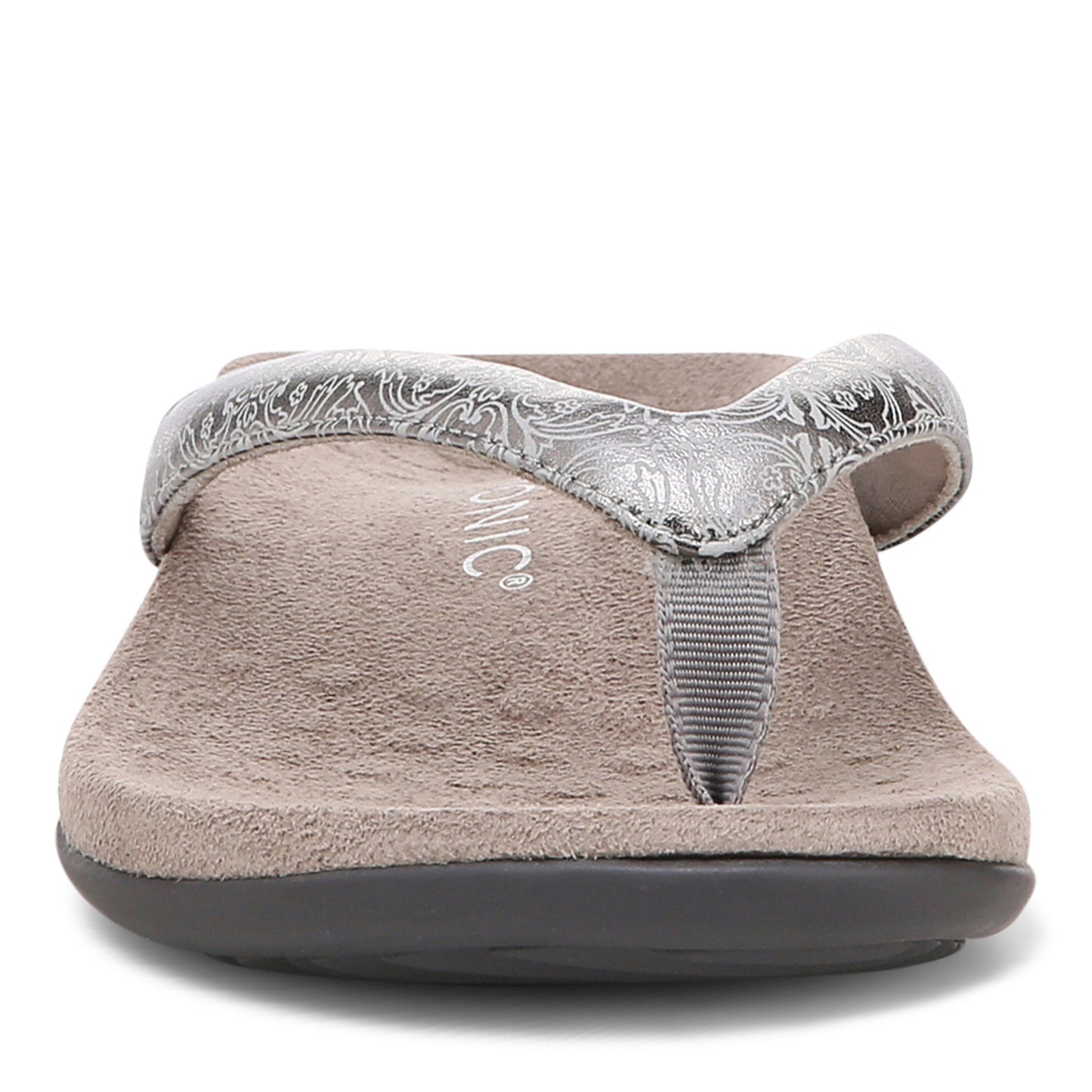 Peltz Shoes  Women's Vionic Dillon Sandal SILVER H8215L6021