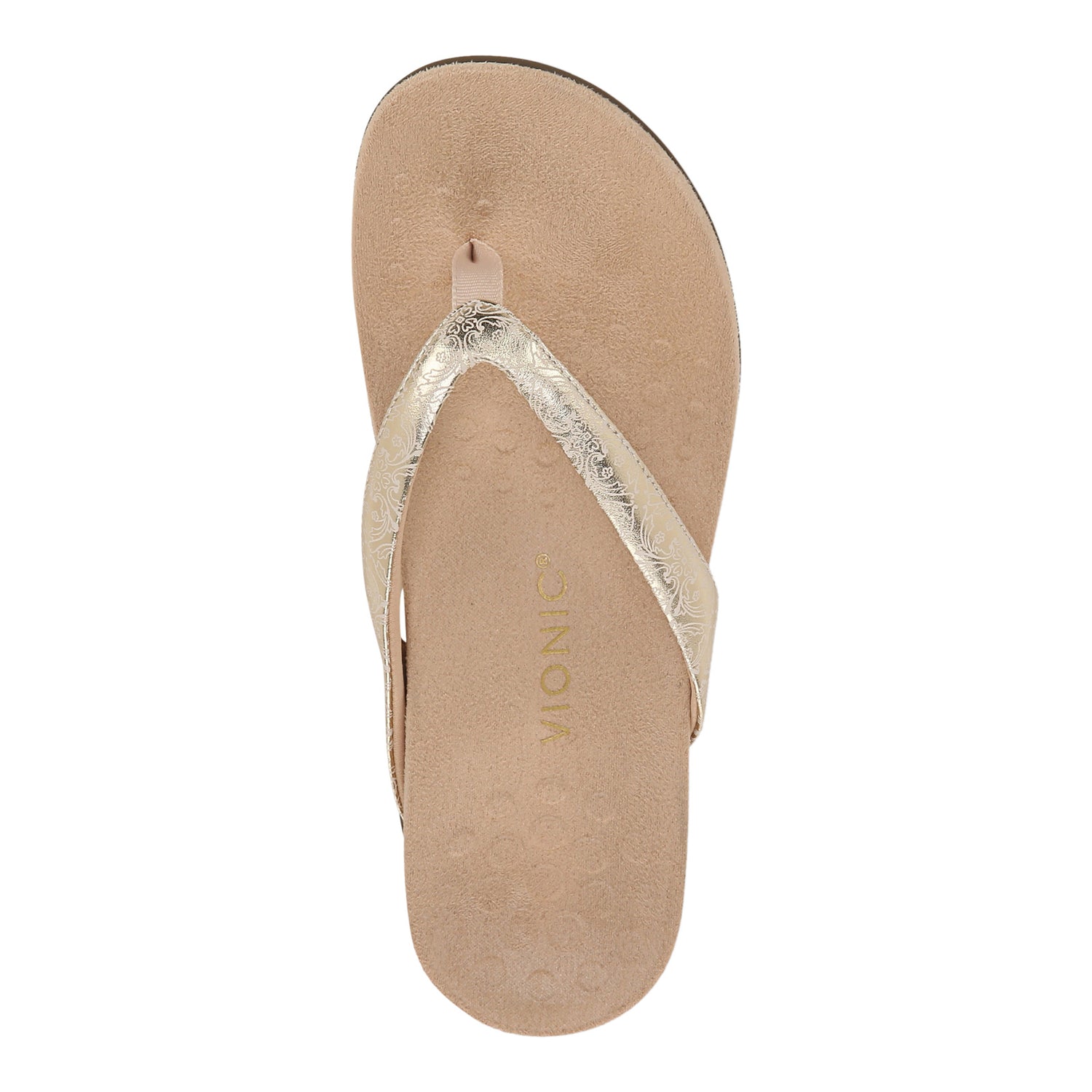 Peltz Shoes  Women's Vionic Dillon Sandal GOLD H8215L6701