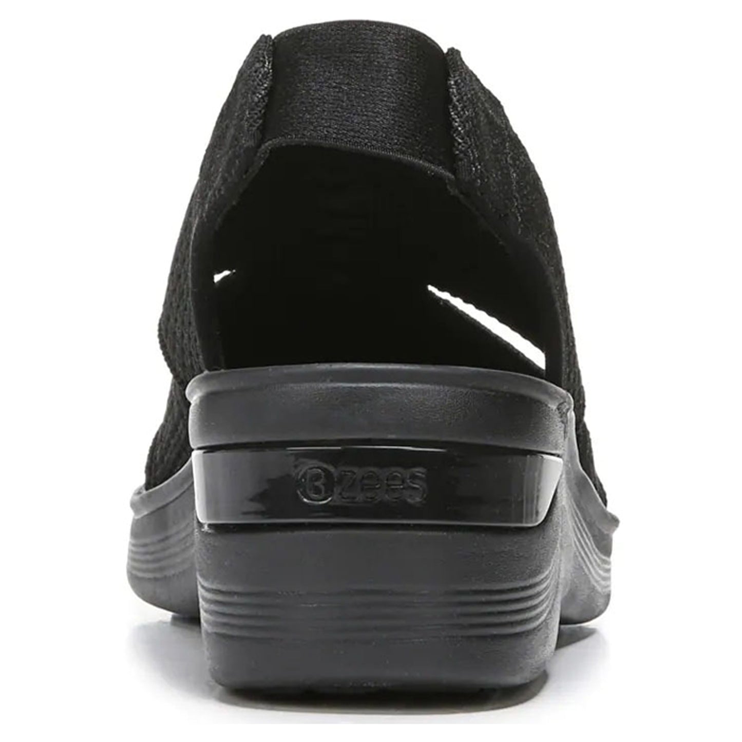 Peltz Shoes  Women's BZees Double Up Sandal BLACK KNIT H8864F2001