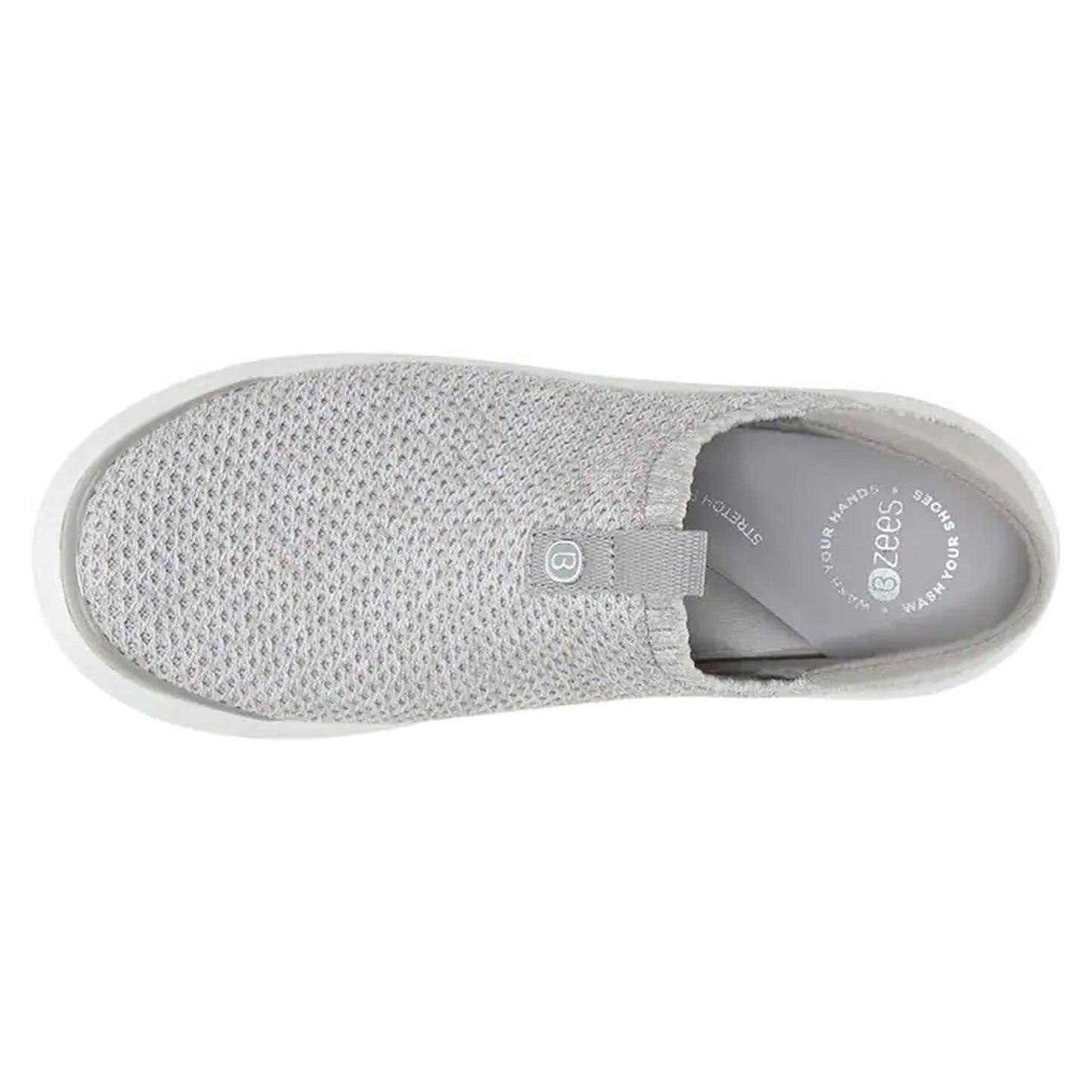 Peltz Shoes  Women's BZees Clever Slip-On SILVER H9596F1020