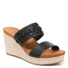 Peltz Shoes  Women's Zodiac Poppy Sandal BLACK FAUX LEATHER H9701S1002