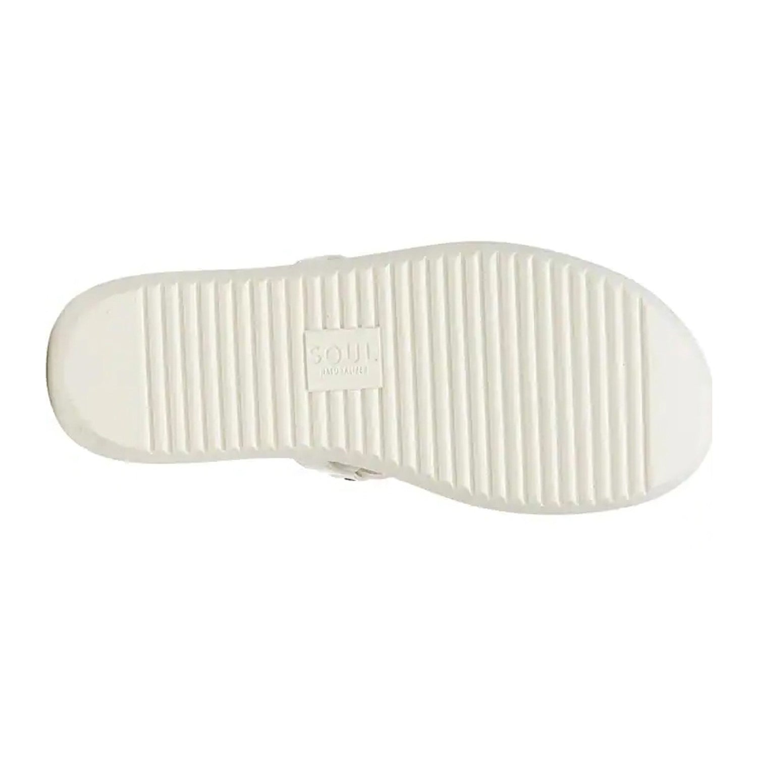 Peltz Shoes  Women's Soul Naturalizer Janice Sandal WHITE H9775S2100