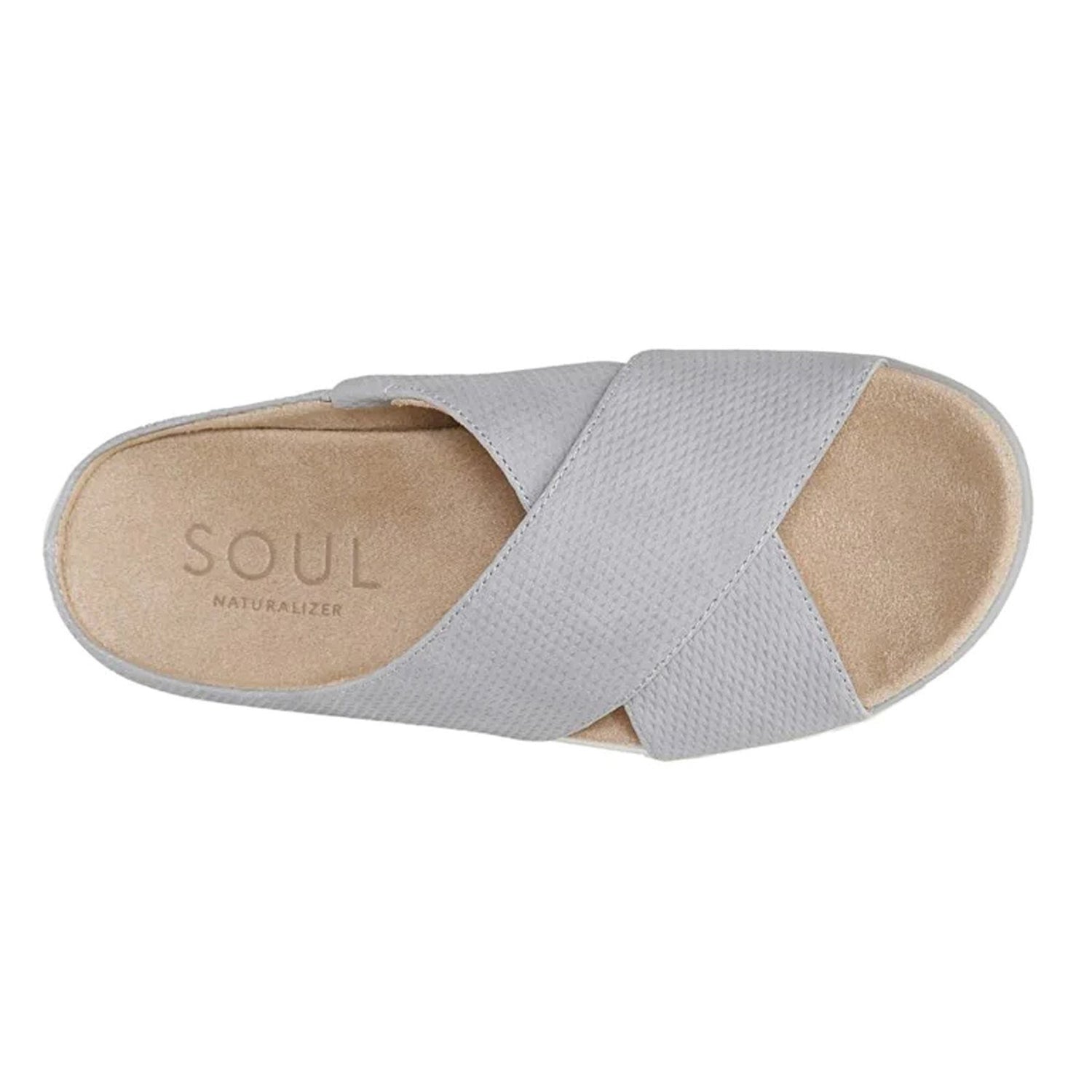 Peltz Shoes  Women's Soul Naturalizer Jessa Sandal STONE H9776S0020