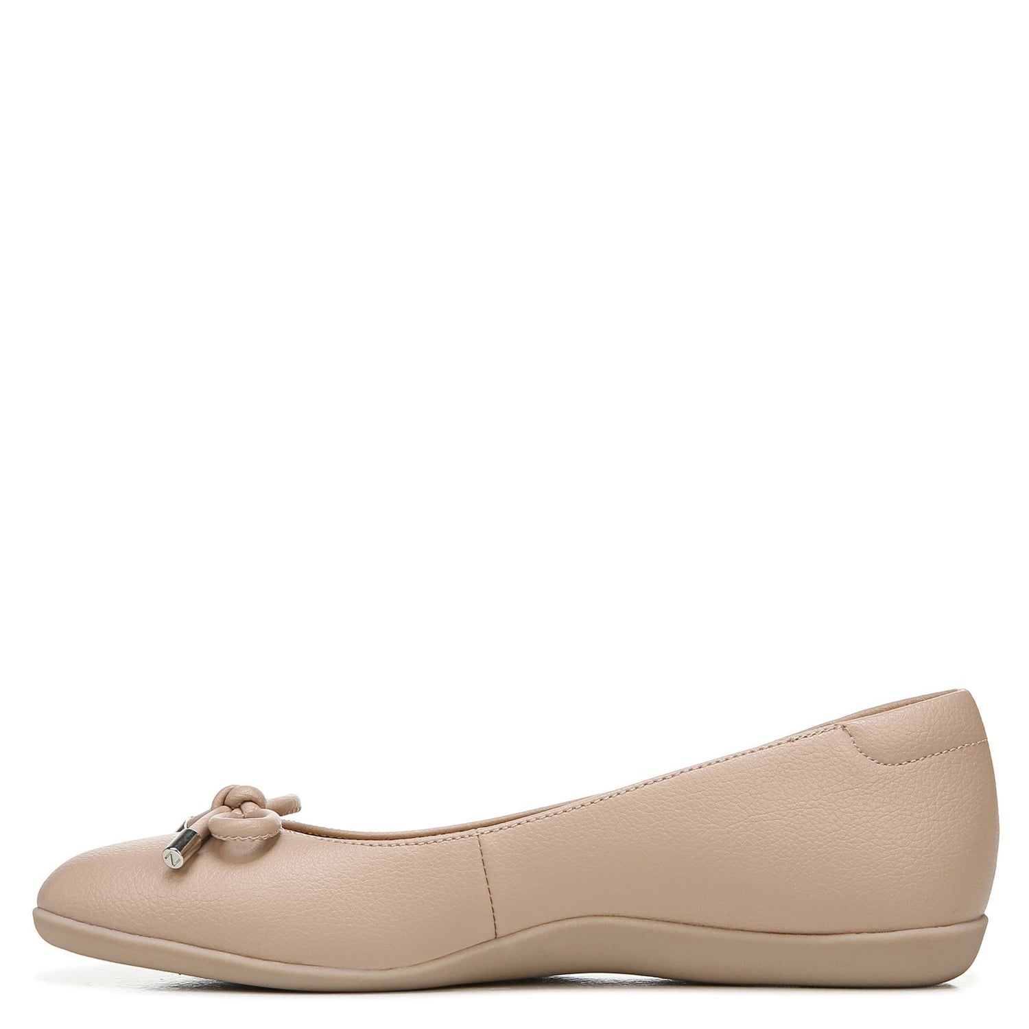 Peltz Shoes  Women's Naturalizer Vivienne Bow Flat BEIGE H9861S2650