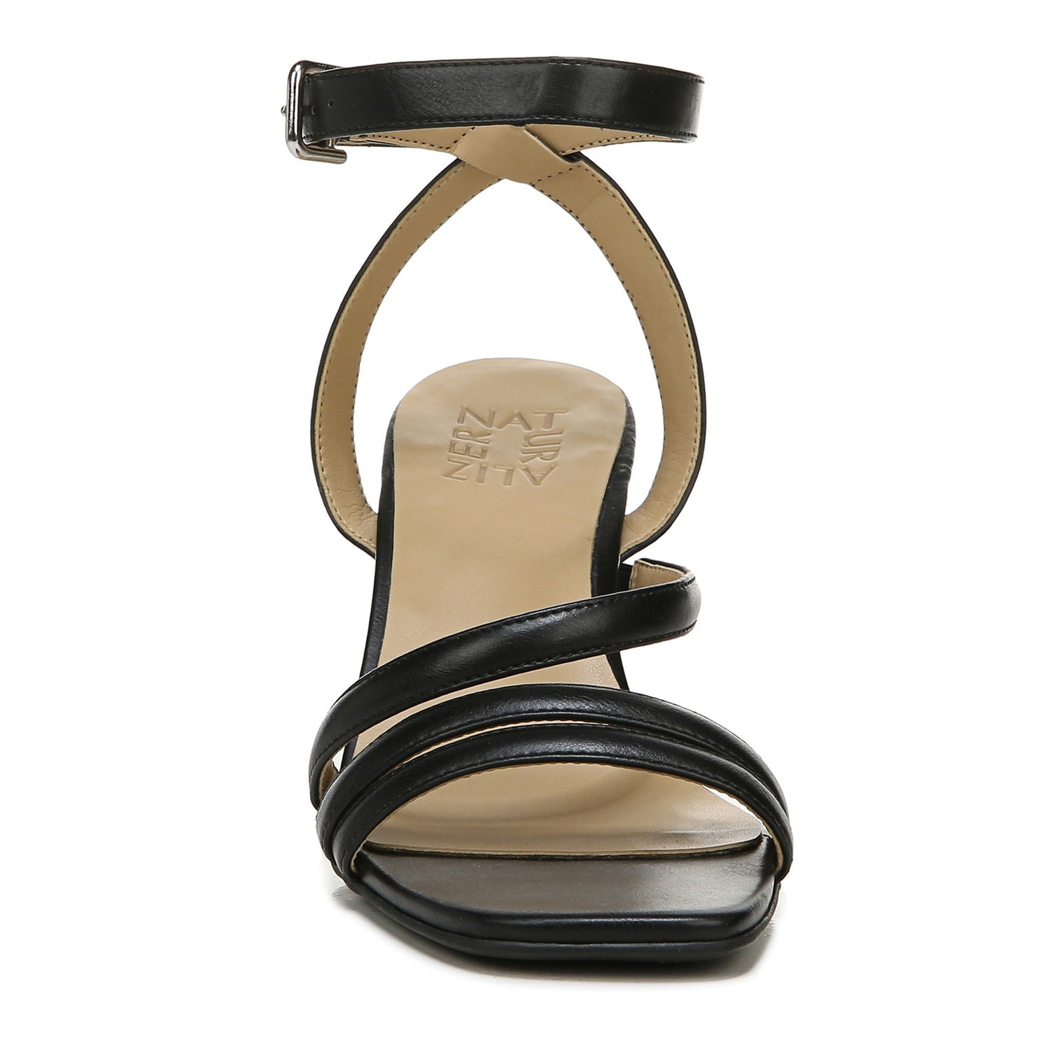 Peltz Shoes  Women's Naturalizer Rizzo Sandal BLACK H9868S0001