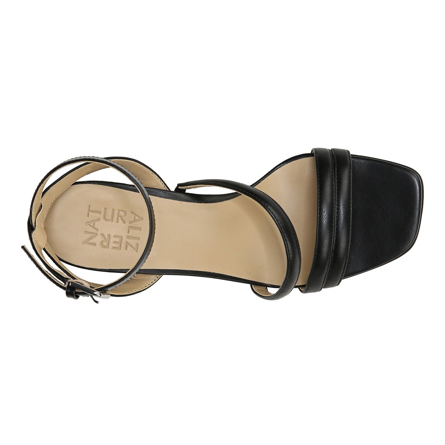 Peltz Shoes  Women's Naturalizer Rizzo Sandal BLACK H9868S0001