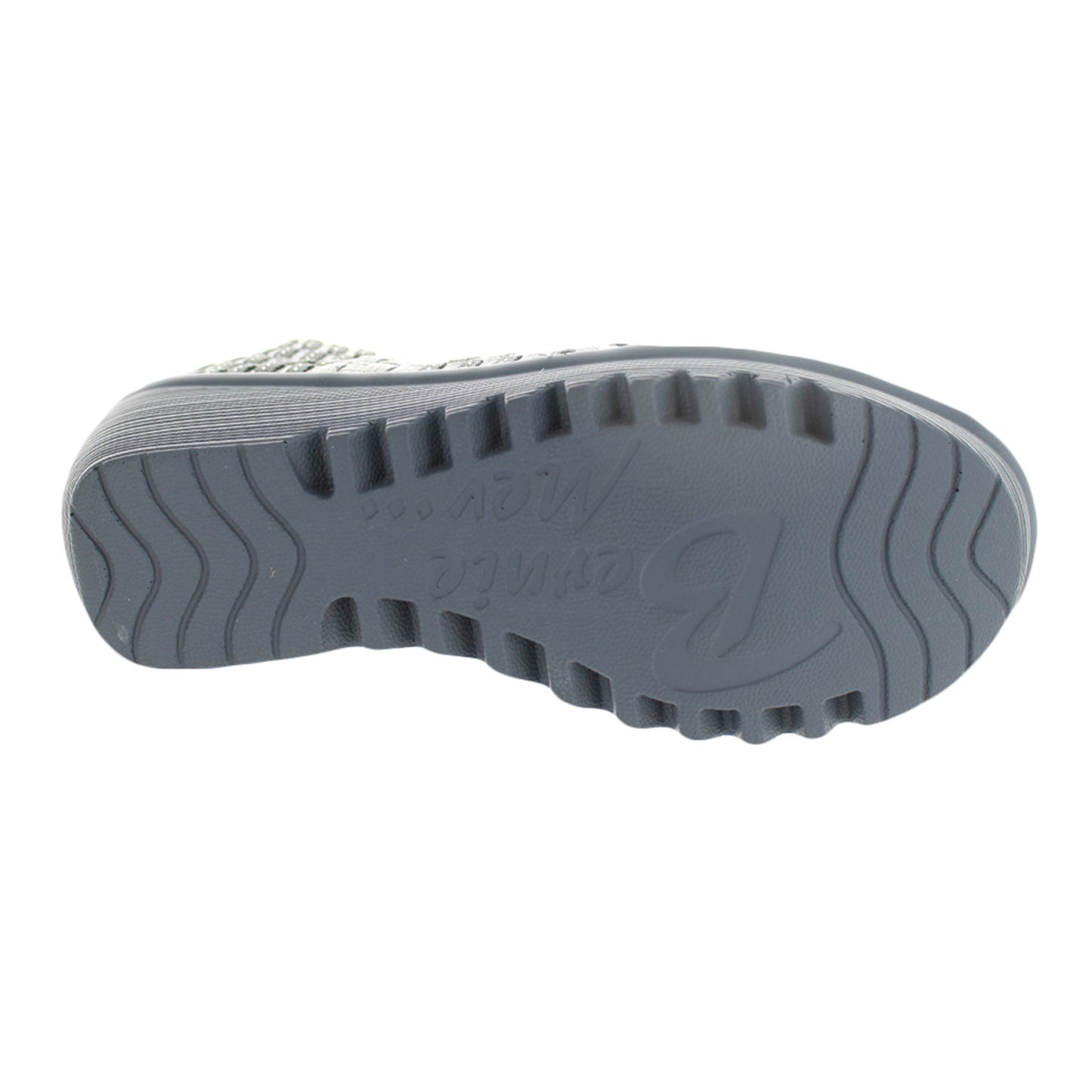 Peltz Shoes  Women's Bernie Mev Halle Sandal SILVER GRAY HALLE SIL GREY