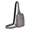 Peltz Shoes  Mellow World Handbags Justine Sling Bag Grey HB22230-GREY