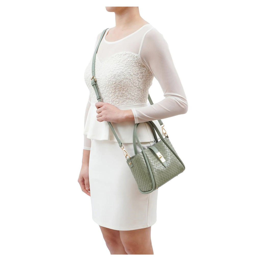 Women's Mellow World, Michelle Woven Embossed Crossbody