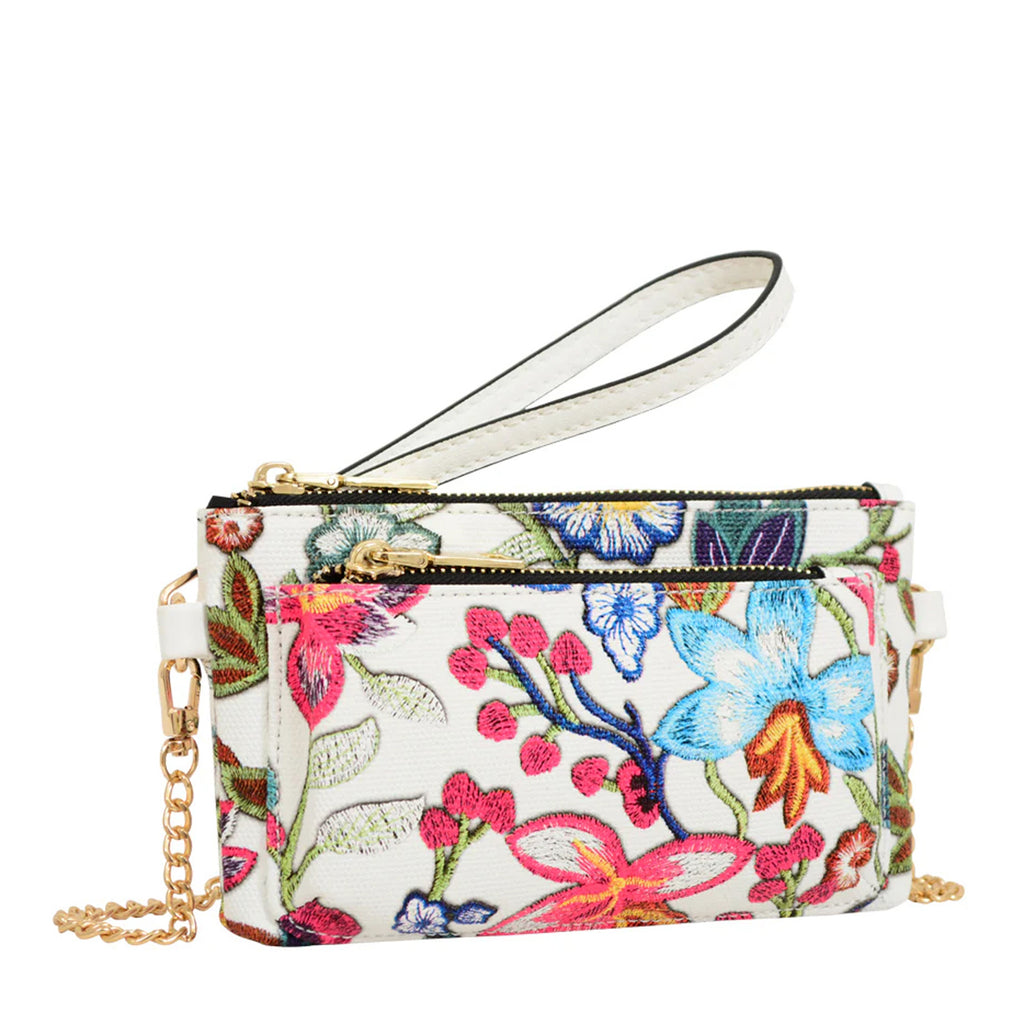 Women's Mellow World, Primerose Floral Patterned Wristlet