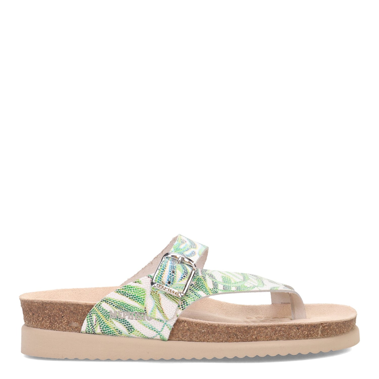 Peltz Shoes  Women's Mephisto Helen Sandal GREEN MULTI HELEN-318