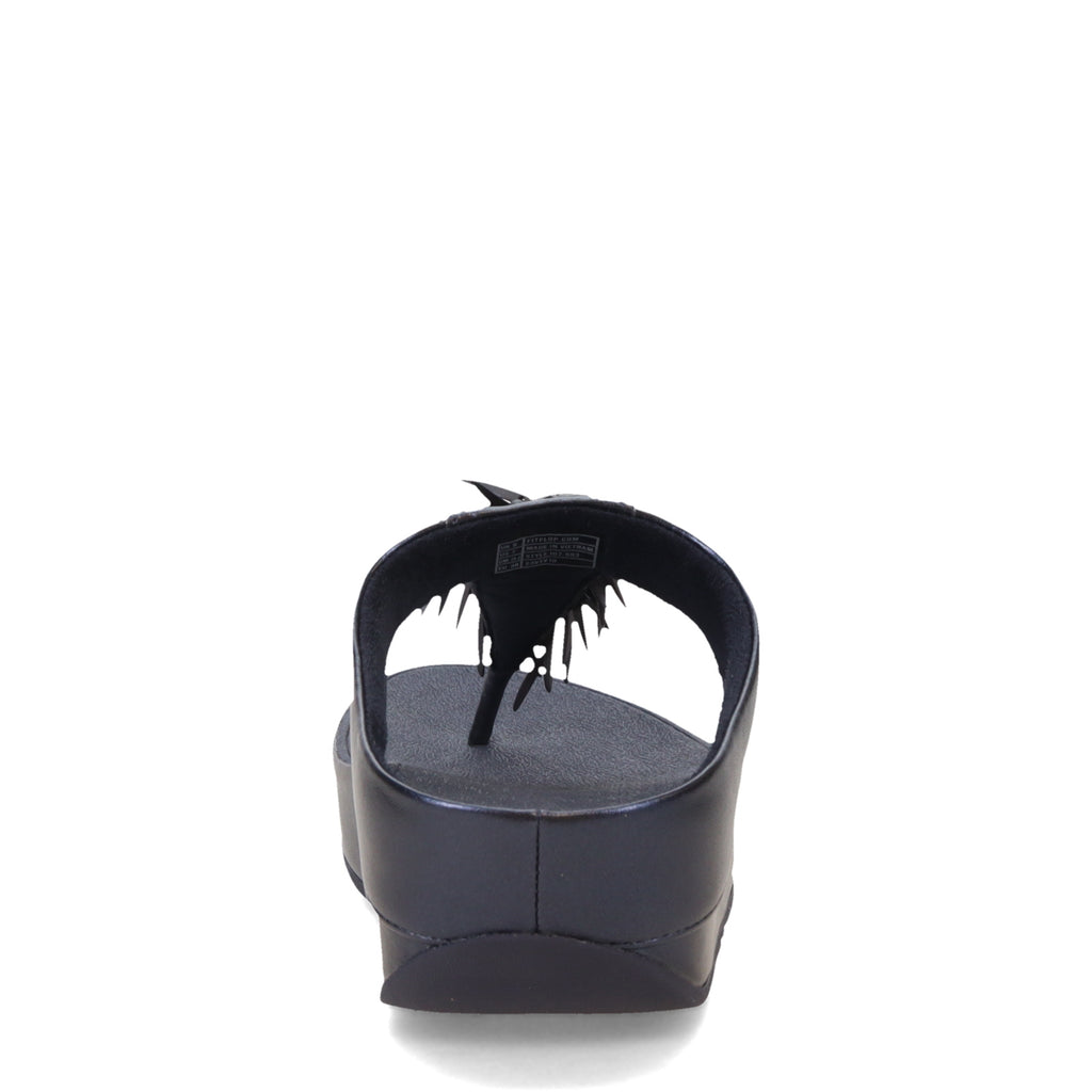 Women's FitFlop, Rumba Beaded Metallic Toe-Post Sandal