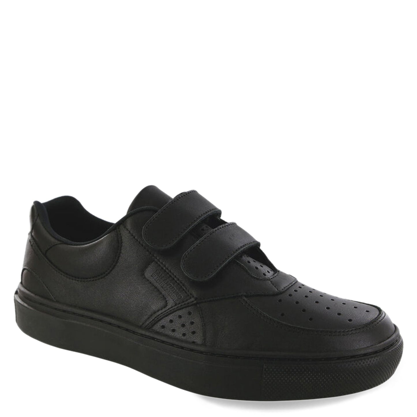 Peltz Shoes  Men's SAS High Street Hook and Loop Sneaker BLACK HIGH STREET V G