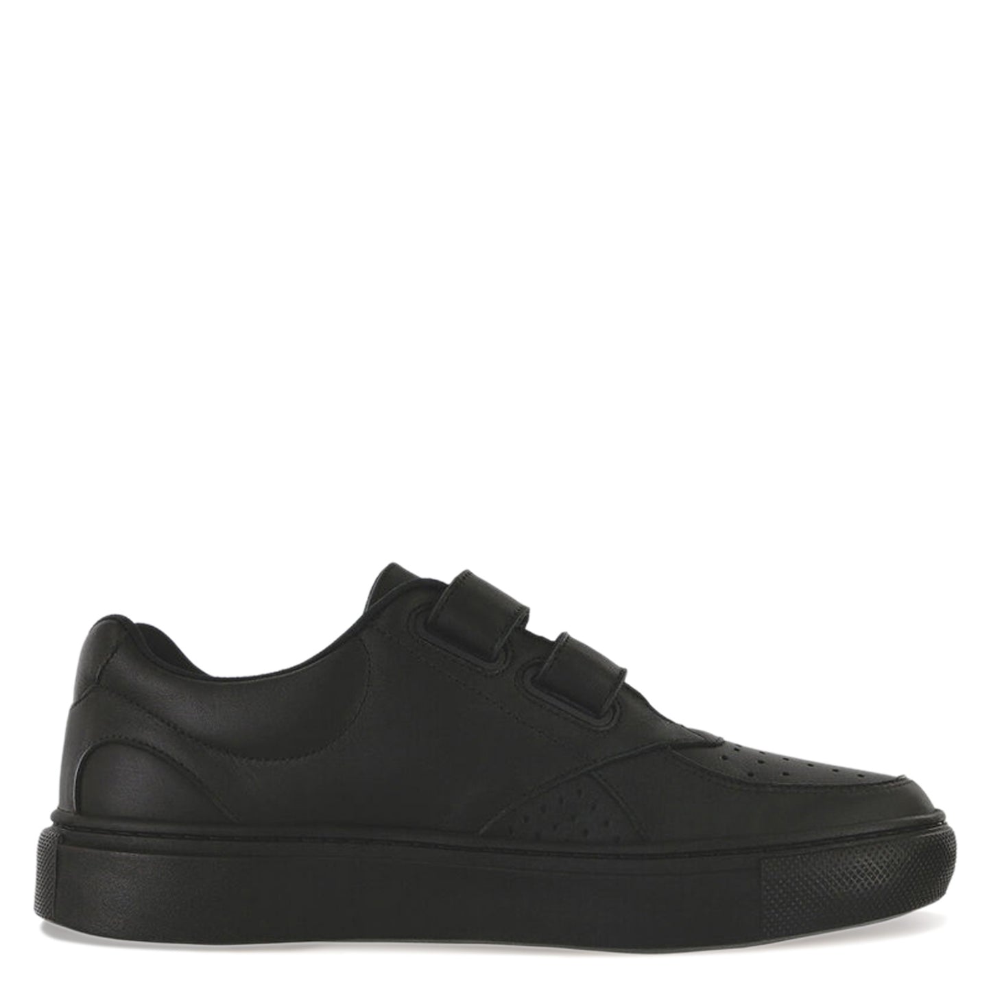Peltz Shoes  Men's SAS High Street Hook and Loop Sneaker BLACK HIGH STREET V G