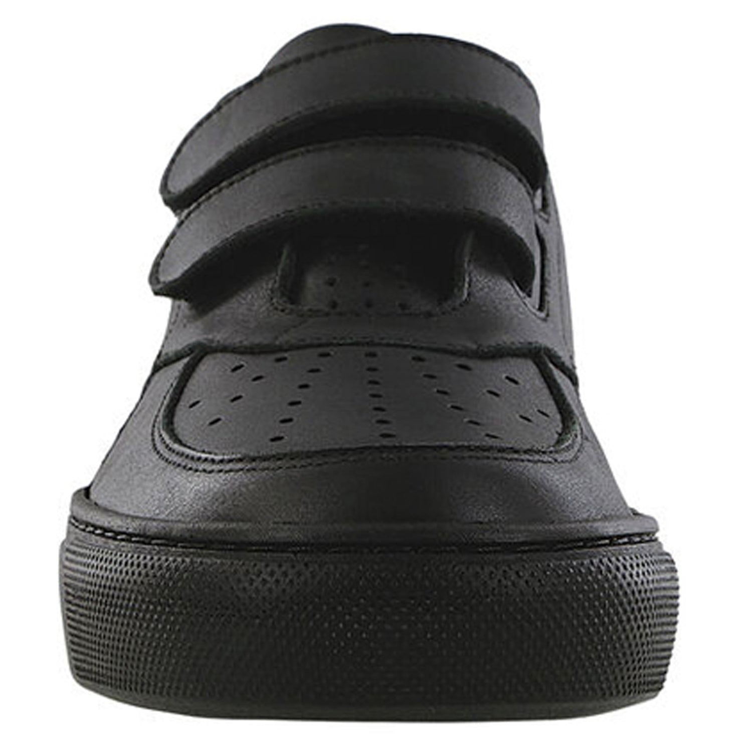 Peltz Shoes  Men's SAS High Street Hook and Loop Sneaker BLACK HIGH STREET V G