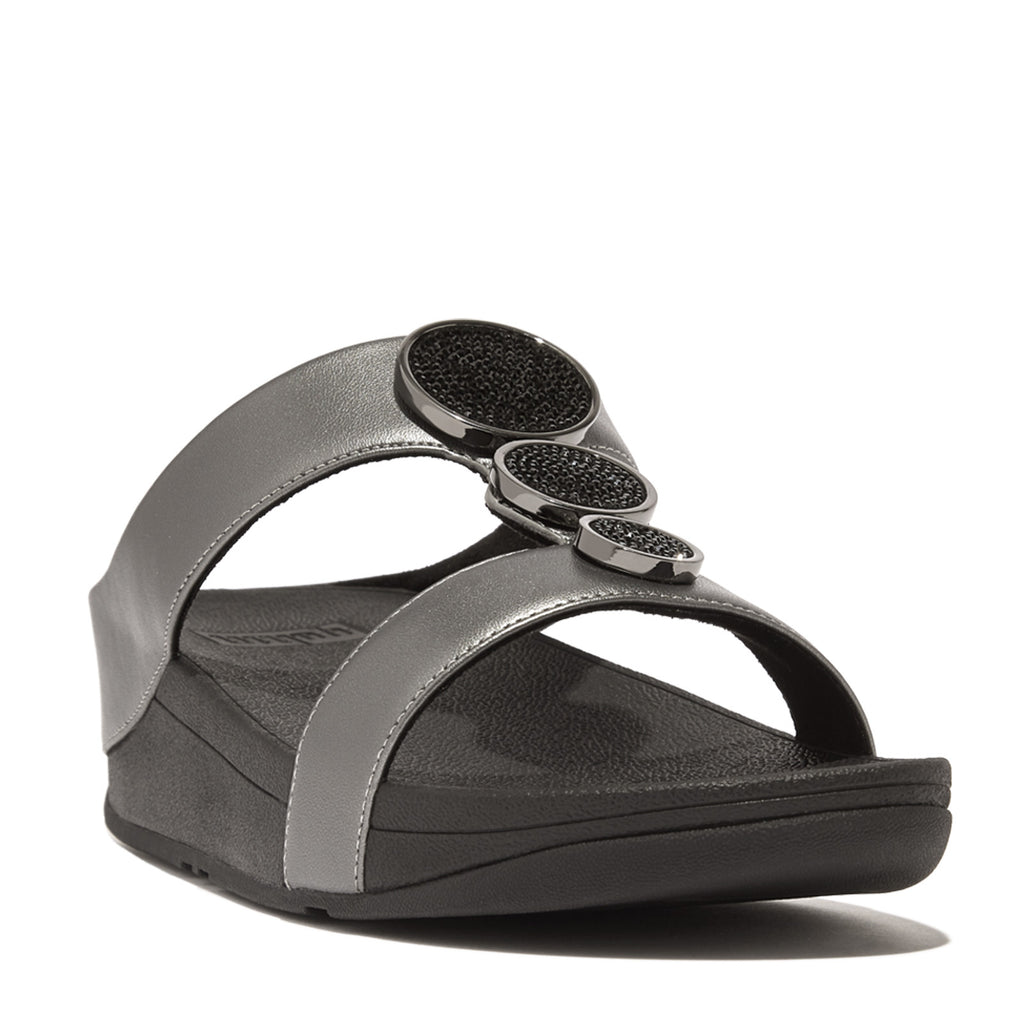 Women's FitFlop, Halo Bead-Circle Slide Sandal