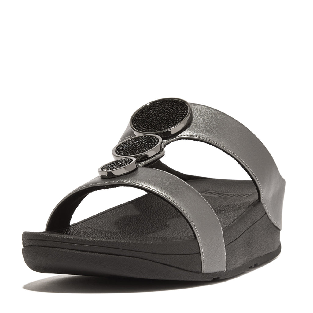 Women's FitFlop, Halo Bead-Circle Slide Sandal