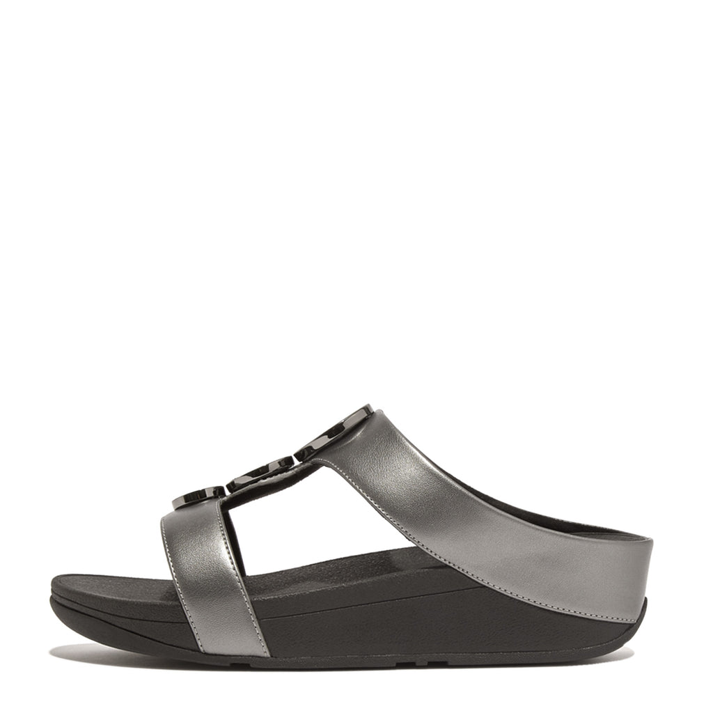 Women's FitFlop, Halo Bead-Circle Slide Sandal