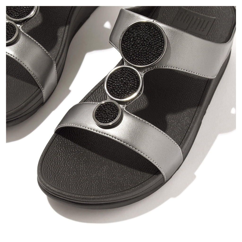 Women's FitFlop, Halo Bead-Circle Slide Sandal