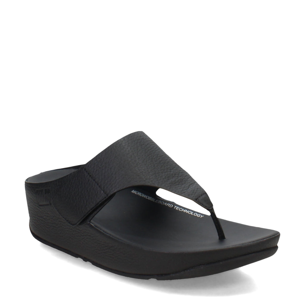 Women's FitFlop Shuv Toe Post Sandal BLACK HM4-001