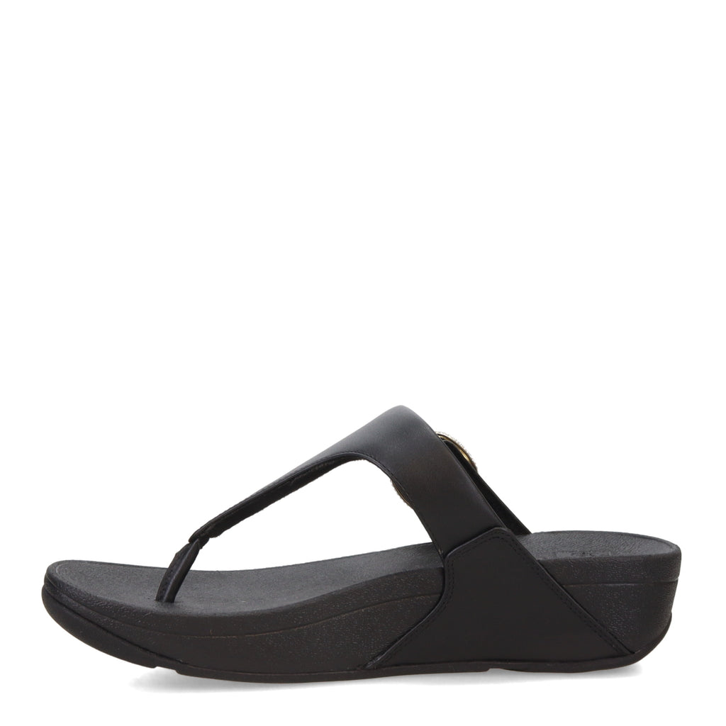 [POS] Women's FitFlop Lulu Crystal Buckle Thong Sandal BLACK HN9-001-POS