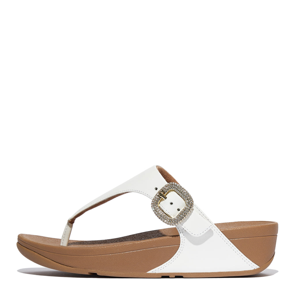 Women's FitFlop, Lulu Crystal Buckle Thong Sandal