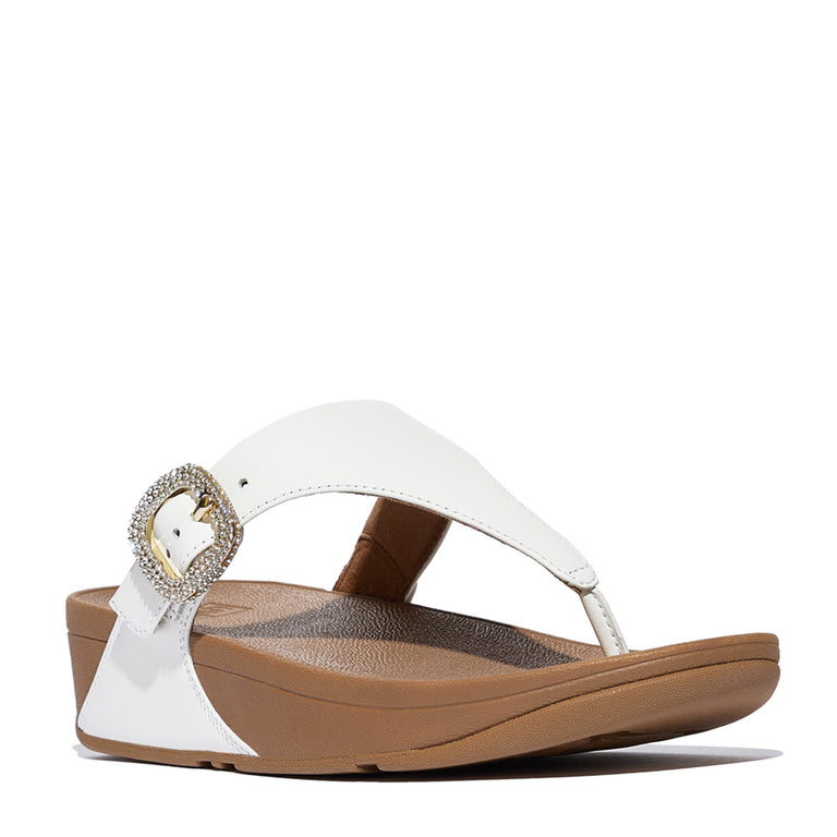 Women's FitFlop, Lulu Crystal Buckle Thong Sandal