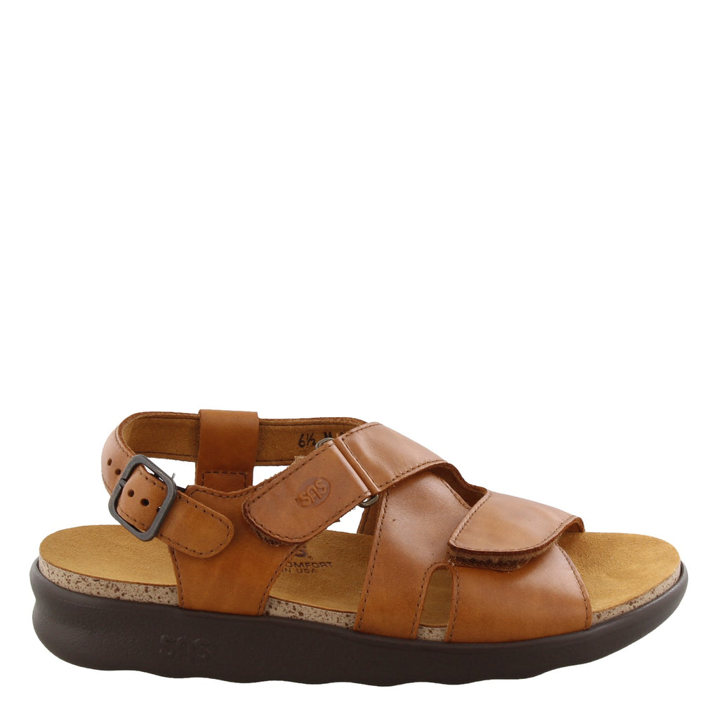 Women's SAS Huggy Sandal BROWN CARAMEL HUGGY CARAMEL