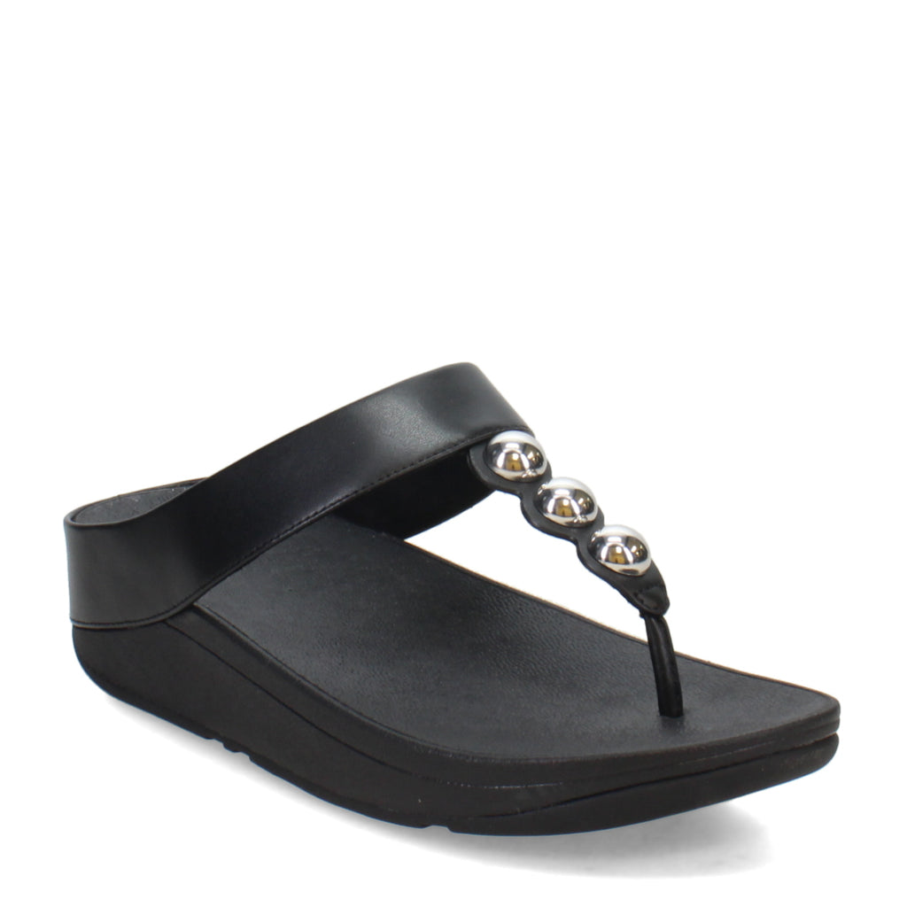 Women's FitFlop, Fino Mirror Dome Toe-Post Sandal