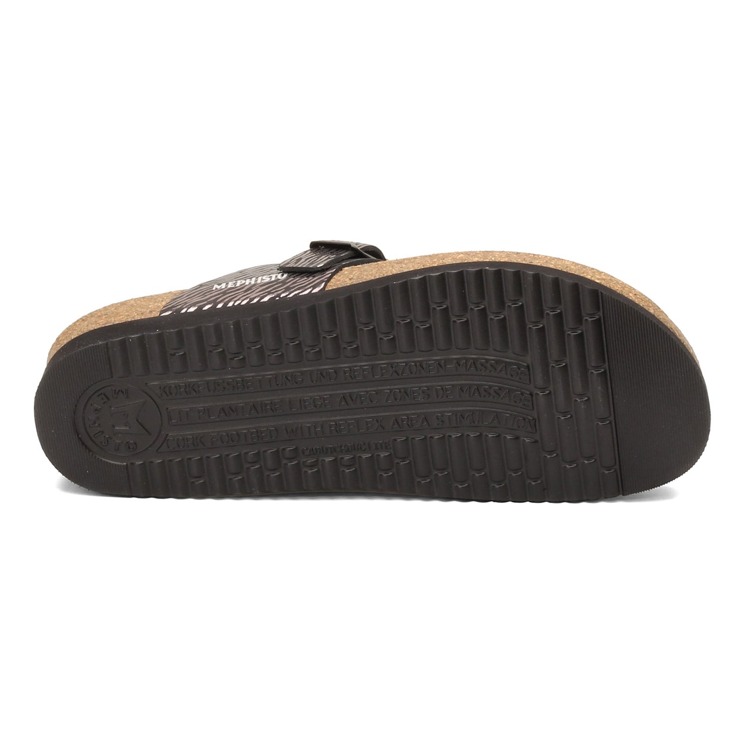 Peltz Shoes  Women's Mephisto Helen Sandal TAN ZEBRA HELEN 17100
