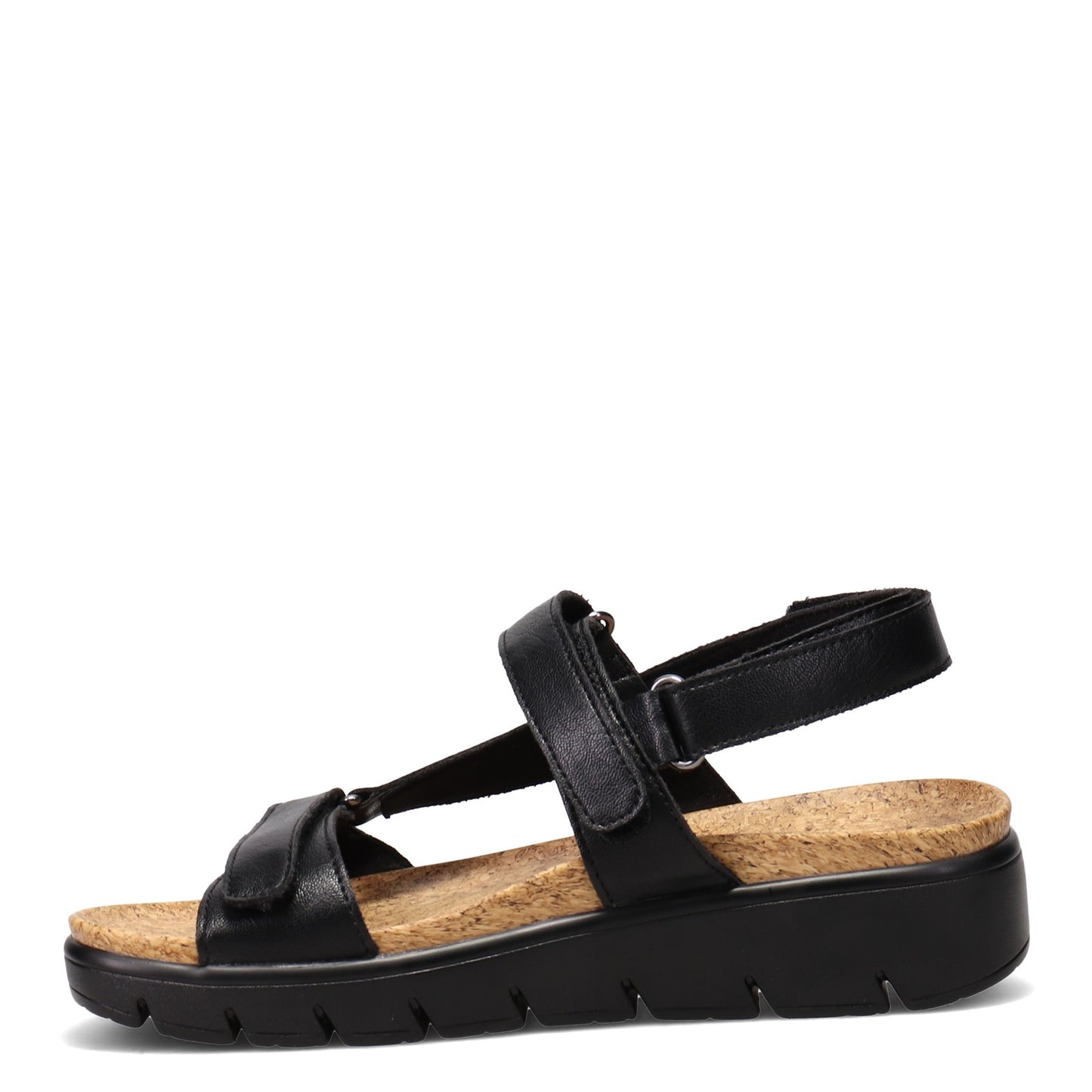 Peltz Shoes  Women's Alegria Henna Sandal Black HEN-601