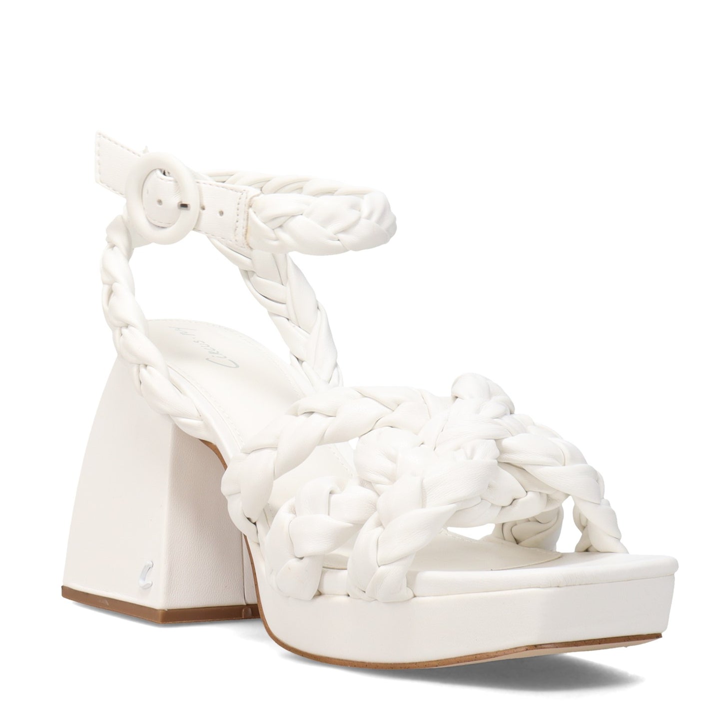 Peltz Shoes  Women's Circus NY Mable Sandal WHITE I0218S1100
