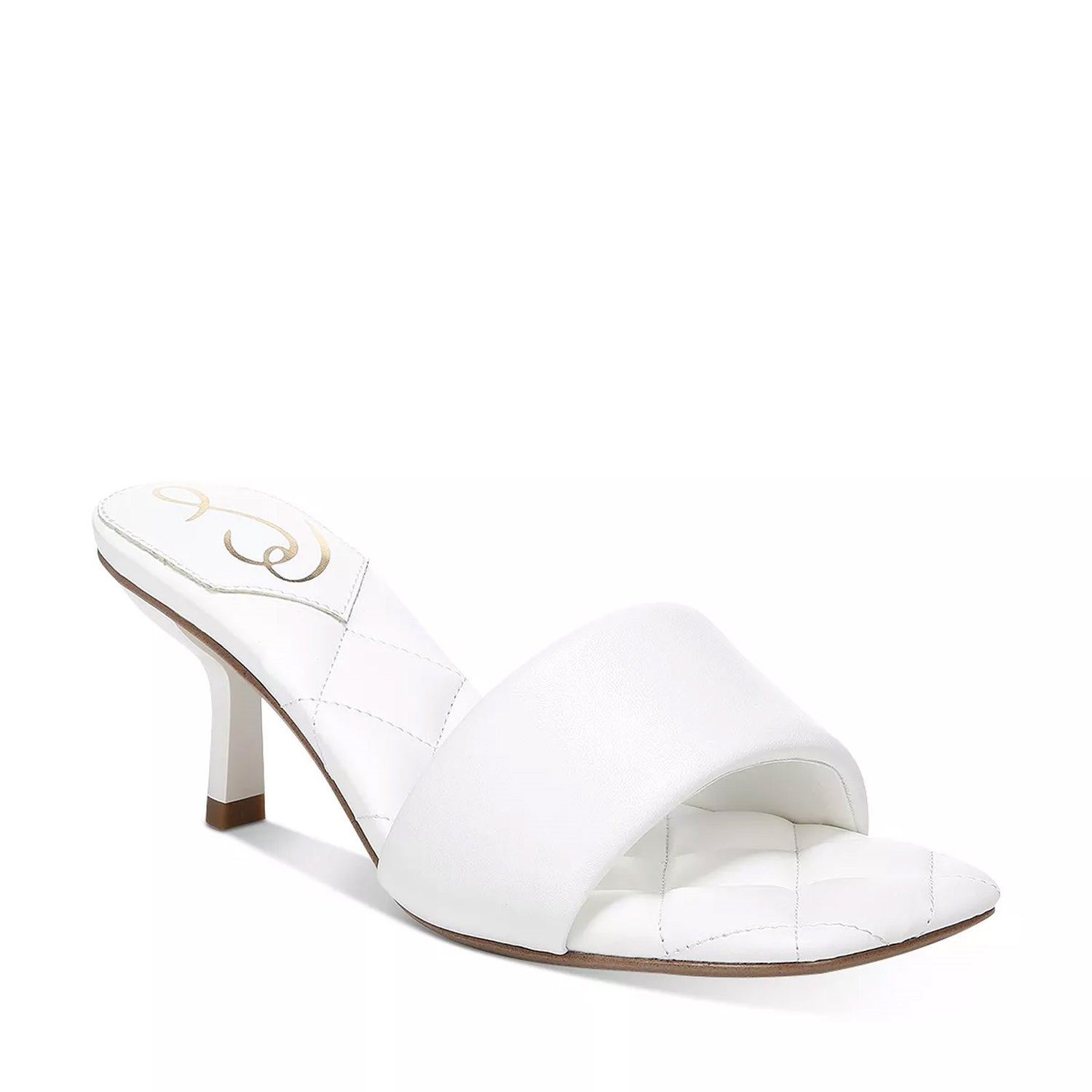 Peltz Shoes  Women's Sam Edelman Starla Sandal WHITE I0407L1100