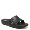Peltz Shoes  Women's Ryka Restore Slide Recovery Sandal BLACK I0464M1001