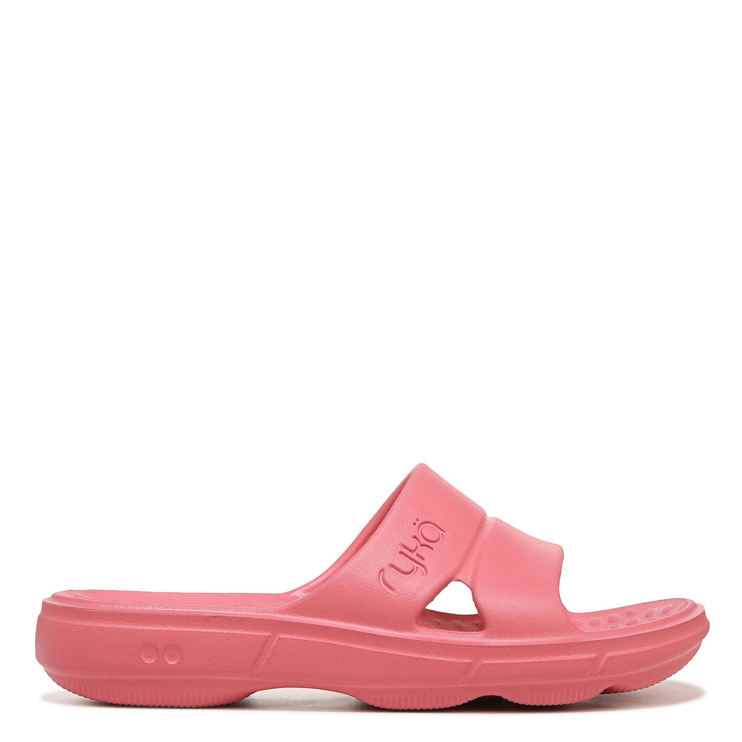 Peltz Shoes  Women's Ryka Restore Slide Recovery Sandal PINK I0464M1652
