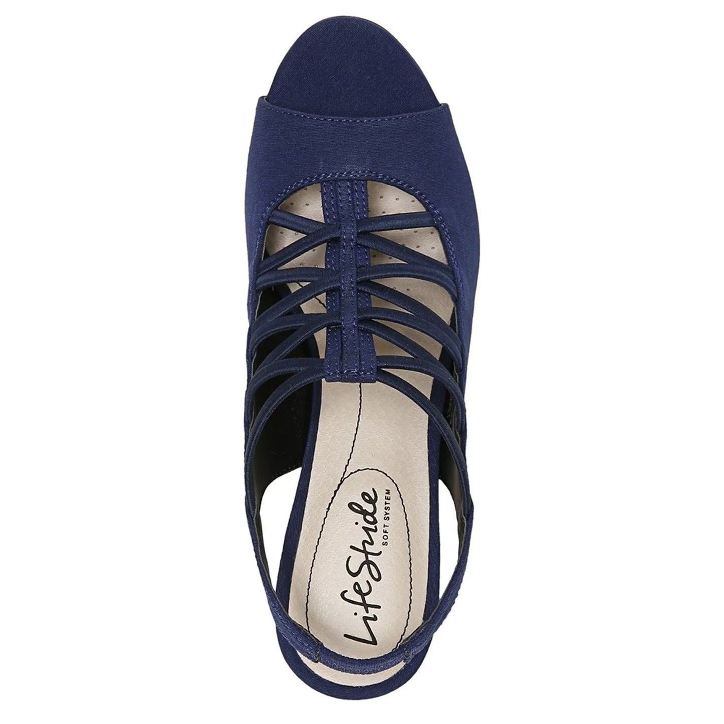 Peltz Shoes  Women's LifeStride Cabaret Sandal NAVY I0556F1400