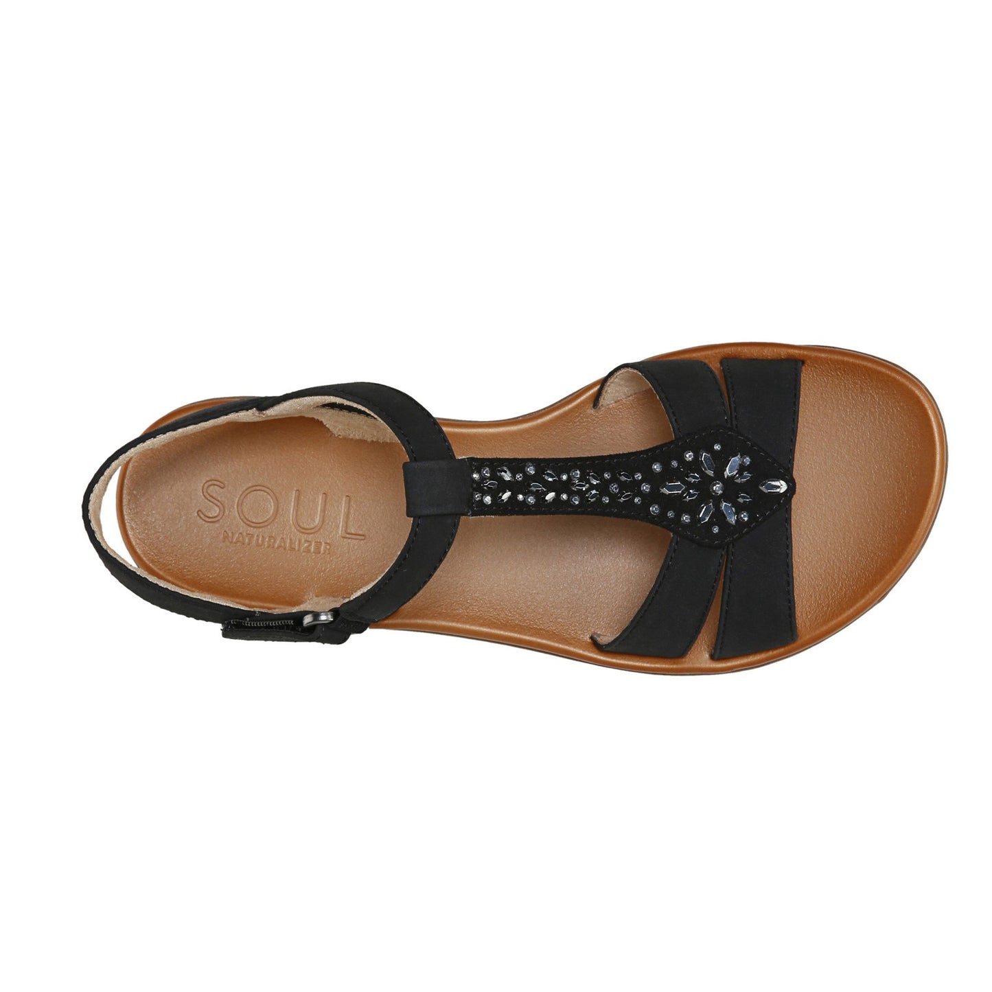 Peltz Shoes  Women's Soul Naturalizer Summer Sandal BLACK I0764M0001