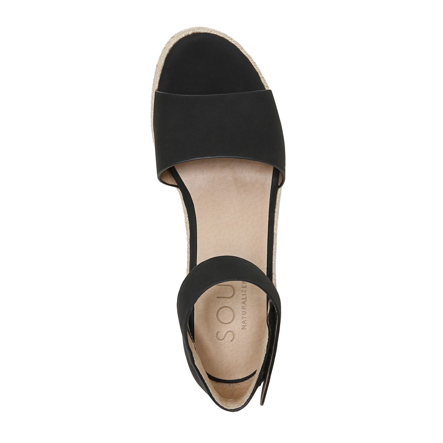Peltz Shoes  Women's SOUL Naturalizer Oakley Sandal BLACK I0784S0001