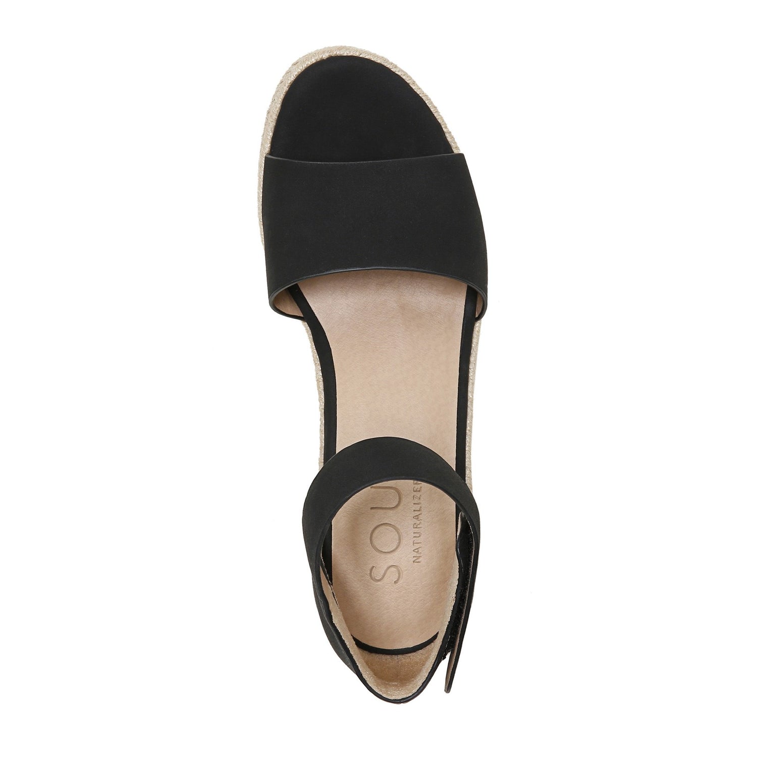 Peltz Shoes  Women's SOUL Naturalizer Oakley Sandal BLACK I0784S0001