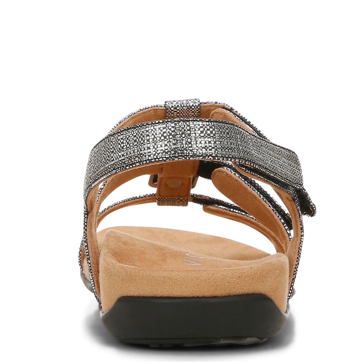 Peltz Shoes  Women's Vionic Amber Sandal BLACK METALLIC I0924S1001