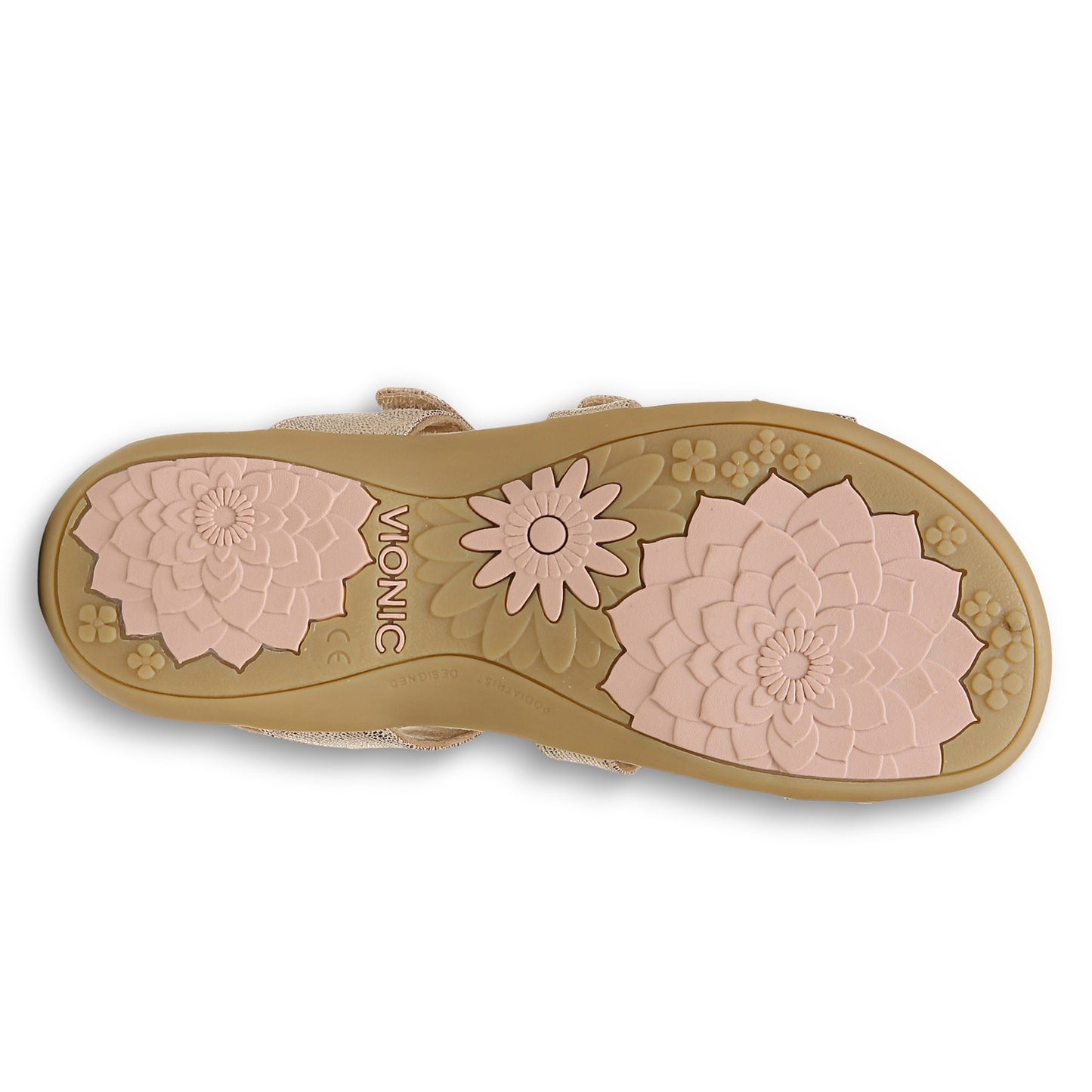 Peltz Shoes  Women's Vionic Amber Sandal ROSE GOLD I0924S1650