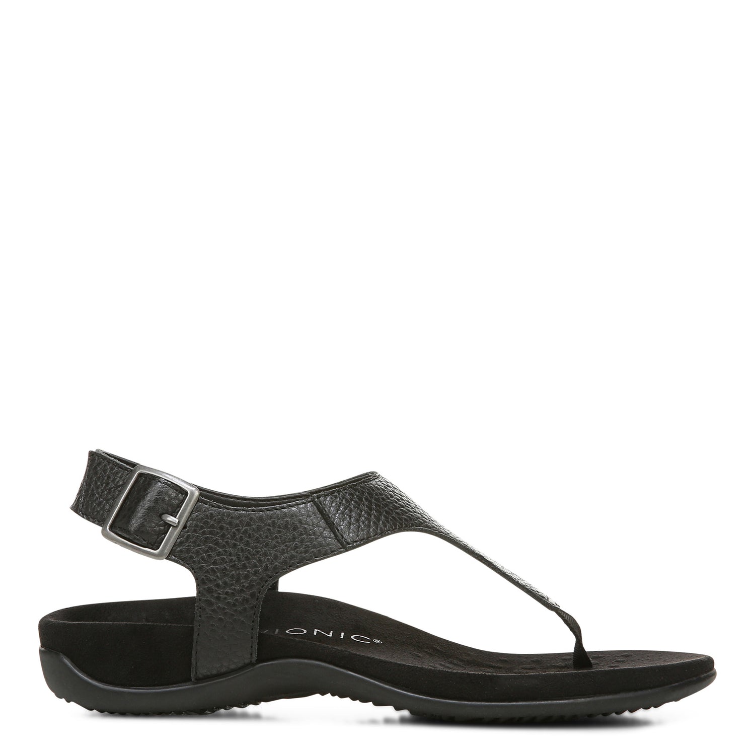 Peltz Shoes  Women's Vionic Terra Sandal BLACK I0954L1001