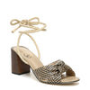 Peltz Shoes  Women's Sam Edelman Bodhi Sandal NATURAL BLACK I1070M1900