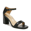 Peltz Shoes  Women's Naturalizer Rayner Sandal BLACK SNAKE PRINT I2179S3001